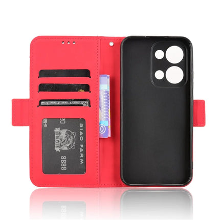 For Oppo Reno13 5G (Global) Leather Case Phone Wallet Cover with Multiple Card Slots