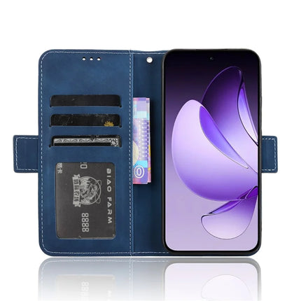 For Oppo Reno13 5G (Global) Leather Case Phone Wallet Cover with Multiple Card Slots