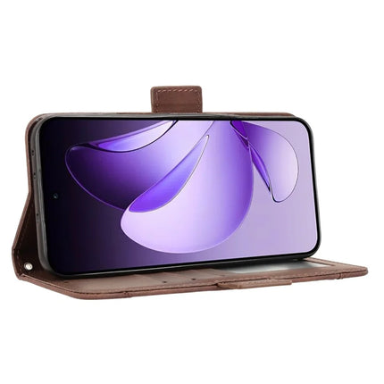 For Oppo Reno13 5G (Global) Leather Case Phone Wallet Cover with Multiple Card Slots