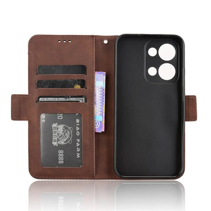 For Oppo Reno13 5G (Global) Leather Case Phone Wallet Cover with Multiple Card Slots