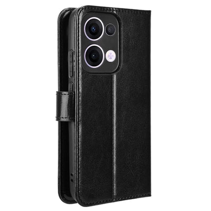 For Oppo Reno13 5G (Global) Case Crazy Horse Texture PU Leather Phone Wallet Cover