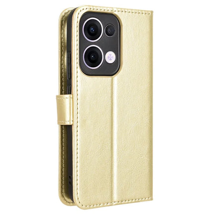 For Oppo Reno13 5G (Global) Case Crazy Horse Texture PU Leather Phone Wallet Cover
