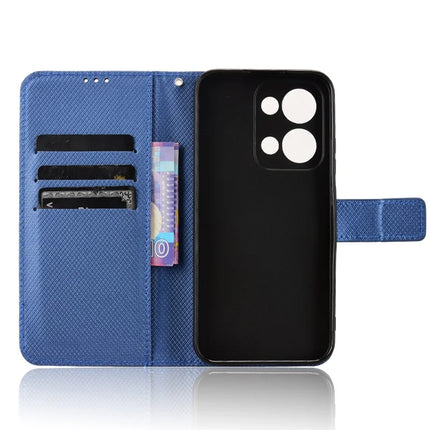 For Oppo Reno13 5G (Global) Case PU Leather Diamond Texture Wallet Phone Cover
