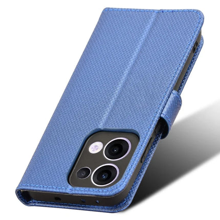 For Oppo Reno13 5G (Global) Case PU Leather Diamond Texture Wallet Phone Cover