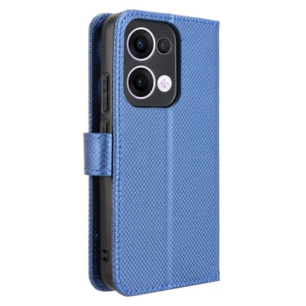 For Oppo Reno13 5G (Global) Case PU Leather Diamond Texture Wallet Phone Cover
