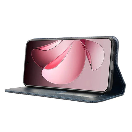 For Oppo Reno13 Pro 5G Leather Case Wallet Stand Retro Texture Phone Cover