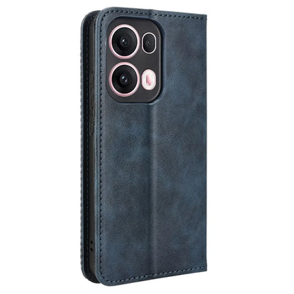 For Oppo Reno13 Pro 5G Leather Case Wallet Stand Retro Texture Phone Cover