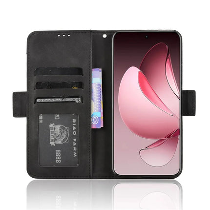 For Oppo Reno13 Pro 5G Leather Case Phone Wallet Cover with Multiple Card Slots