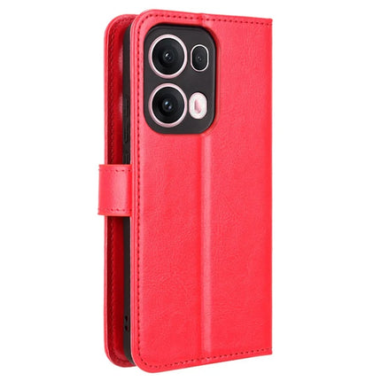 For Oppo Reno13 Pro 5G Case Crazy Horse Texture PU Leather Phone Wallet Cover