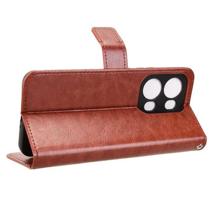 For Oppo Reno13 Pro 5G Case Crazy Horse Texture PU Leather Phone Wallet Cover