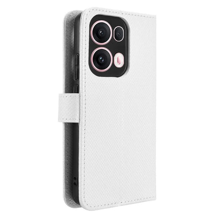 For Oppo Reno13 Pro 5G Case PU Leather Diamond Texture Wallet Phone Cover