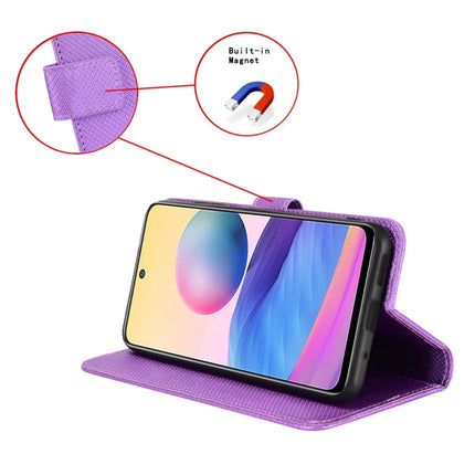 For Oppo Reno13 Pro 5G Case PU Leather Diamond Texture Wallet Phone Cover