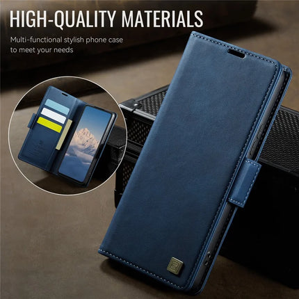 For Samsung Galaxy S21 5G Case AUTSPACE A11 RFID Blocking Retro Leather Cell Phone Wallet Cover