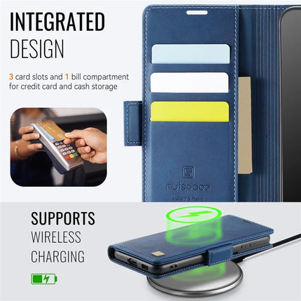 For Samsung Galaxy S21 5G Case AUTSPACE A11 RFID Blocking Retro Leather Cell Phone Wallet Cover