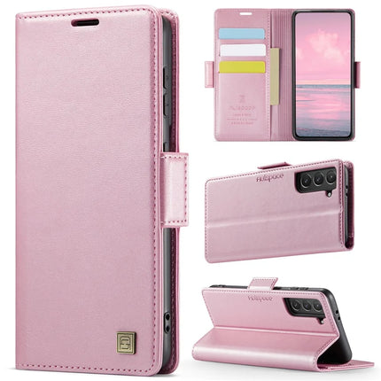 For Samsung Galaxy S21 5G Case AUTSPACE A11 RFID Blocking Retro Leather Cell Phone Wallet Cover