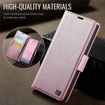 For Samsung Galaxy S21 5G Case AUTSPACE A11 RFID Blocking Retro Leather Cell Phone Wallet Cover