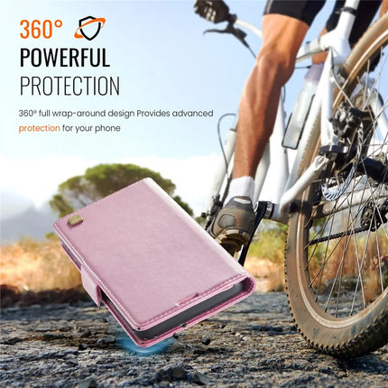 For Samsung Galaxy S22 5G Case AUTSPACE A11 RFID Blocking Retro Leather Cell Phone Wallet Cover