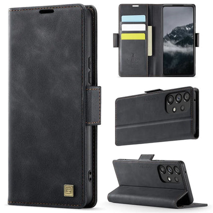 For Samsung Galaxy A53 5G Case AUTSPACE A11 RFID Blocking Retro Leather Cell Phone Wallet Cover