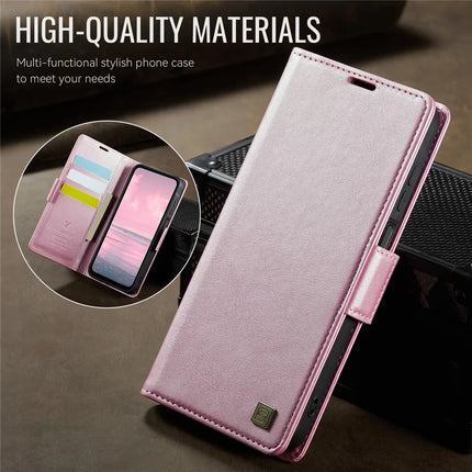 For Samsung Galaxy A14 4G / Galaxy A14 5G Case AUTSPACE A11 RFID Blocking Retro Leather Cell Phone Wallet Cover