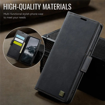 For Samsung Galaxy A14 4G / Galaxy A14 5G Case AUTSPACE A11 RFID Blocking Retro Leather Cell Phone Wallet Cover