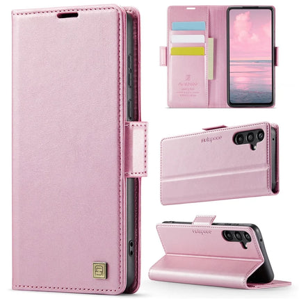 For Samsung Galaxy A55 5G Case AUTSPACE A11 RFID Blocking Retro Leather Cell Phone Wallet Cover