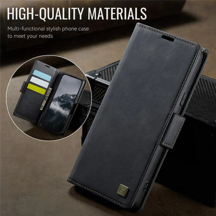 For Google Pixel 8a Case AUTSPACE A11 RFID Blocking Retro Leather Cell Phone Wallet Cover