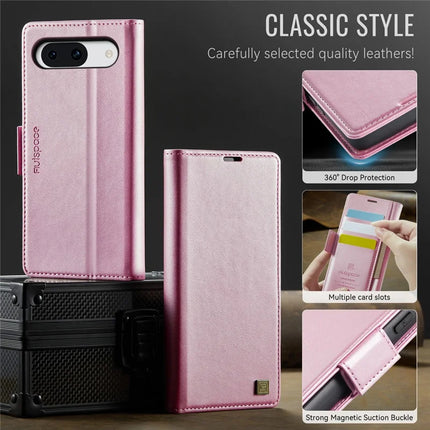 For Google Pixel 8a Case AUTSPACE A11 RFID Blocking Retro Leather Cell Phone Wallet Cover