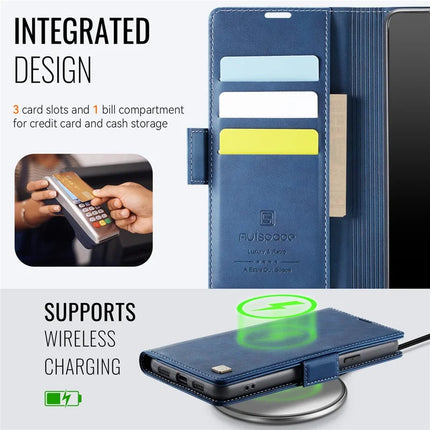 For Google Pixel 8 Pro Case AUTSPACE A11 RFID Blocking Retro Leather Cell Phone Wallet Cover