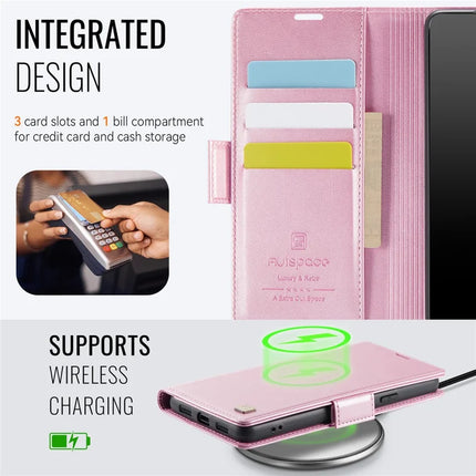 For Google Pixel 8 Pro Case AUTSPACE A11 RFID Blocking Retro Leather Cell Phone Wallet Cover