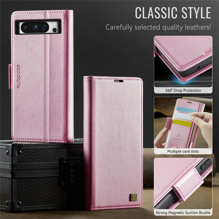 For Google Pixel 8 Pro Case AUTSPACE A11 RFID Blocking Retro Leather Cell Phone Wallet Cover