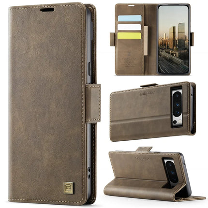 For Google Pixel 8 Pro Case AUTSPACE A11 RFID Blocking Retro Leather Cell Phone Wallet Cover