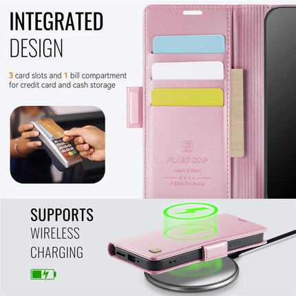 For Google Pixel 9 Pro / Google Pixel 9 Case AUTSPACE A11 RFID Blocking Retro Leather Cell Phone Wallet Cover