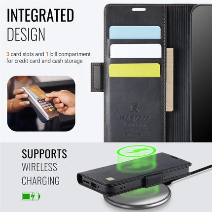 For Google Pixel 9 Pro XL Case AUTSPACE A11 RFID Blocking Retro Leather Cell Phone Wallet Cover