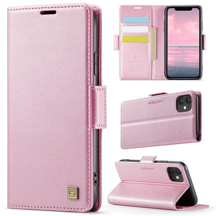 For iPhone 11 Case AUTSPACE A11 RFID Blocking Retro Leather Cell Phone Wallet Cover