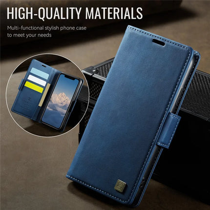 For iPhone 11 Case AUTSPACE A11 RFID Blocking Retro Leather Cell Phone Wallet Cover