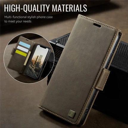 For iPhone 11 Pro Max Case AUTSPACE A11 RFID Blocking Retro Leather Cell Phone Wallet Cover