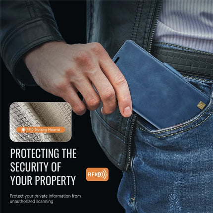 For iPhone 13 Pro Max 6.7 inch Case AUTSPACE A11 RFID Blocking Retro Leather Cell Phone Wallet Cover
