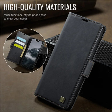 For iPhone 13 Pro Max 6.7 inch Case AUTSPACE A11 RFID Blocking Retro Leather Cell Phone Wallet Cover