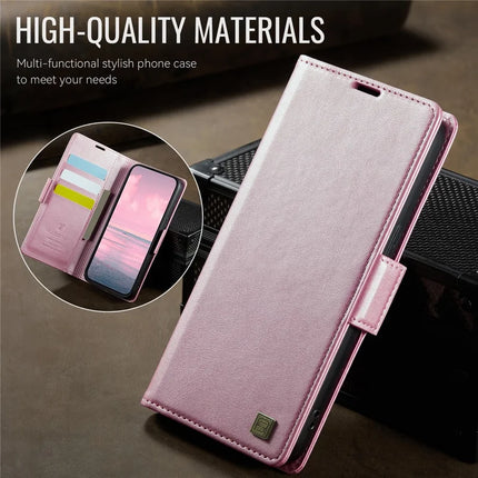 For iPhone 14 Case AUTSPACE A11 RFID Blocking Retro Leather Cell Phone Wallet Cover