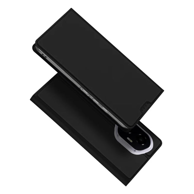 For Honor 300 Case DUX DUCIS Skin Pro Series Leather Stand Cover Card Holder - Black