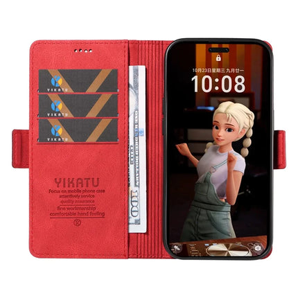 For Honor Magic7 Pro 5G Leather Case YIKATU YK-005 Skin-touch Feeling Wallet Phone Cover