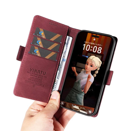 For Honor Magic7 Pro 5G Leather Case YIKATU YK-005 Skin-touch Feeling Wallet Phone Cover