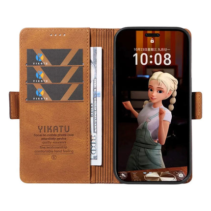 For Honor Magic7 Pro 5G Leather Case YIKATU YK-005 Skin-touch Feeling Wallet Phone Cover