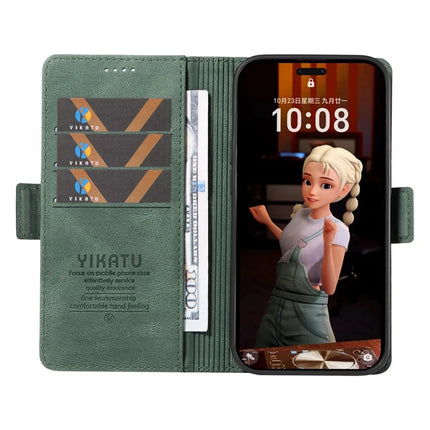 For Honor Magic7 Pro 5G Leather Case YIKATU YK-005 Skin-touch Feeling Wallet Phone Cover
