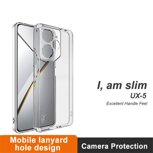 IMAK UX-5 Series Phone Cover for Realme Neo7 5G Case Shockproof TPU Clear Slim Back Shell