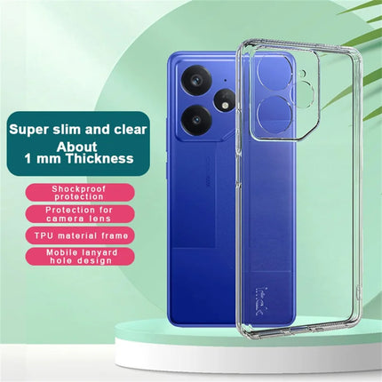 IMAK UX-5 Series Phone Cover for Realme Neo7 5G Case Shockproof TPU Clear Slim Back Shell