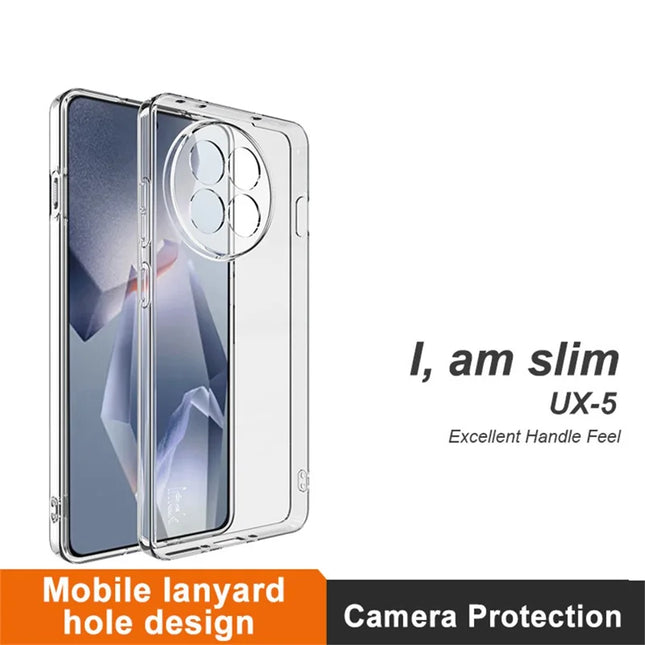 IMAK UX-5 Series Phone Cover for OnePlus Ace 5 5G / Ace 5 Pro 5G / 13R 5G Case Shockproof TPU Clear Slim Back Shell