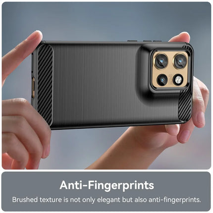 For Motorola Edge 50 Neo 5G / Moto S50 5G / ThinkPhone 25 5G Case Carbon Fiber Texture Brushed Phone Back Cover