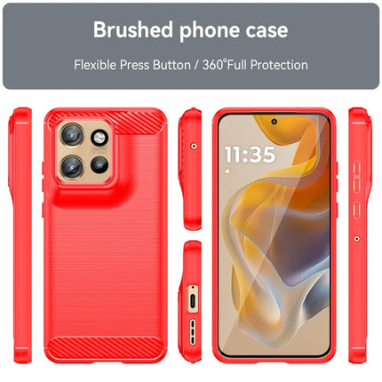 For Motorola Edge 50 Neo 5G / Moto S50 5G / ThinkPhone 25 5G Case Carbon Fiber Texture Brushed Phone Back Cover