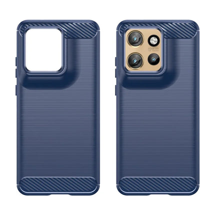 For Motorola Edge 50 Neo 5G / Moto S50 5G / ThinkPhone 25 5G Case Carbon Fiber Texture Brushed Phone Back Cover